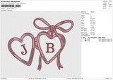 JB love Embroidery File 6 size