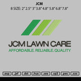 Jcm Embroidery File 6 sizes
