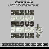 Jesustext 1105b Embroidery File 6 sizes