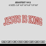 Jesustext 1912 Embroidery File 6 sizes