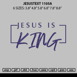 Jesustext 1105a Embroidery File 6 sizes