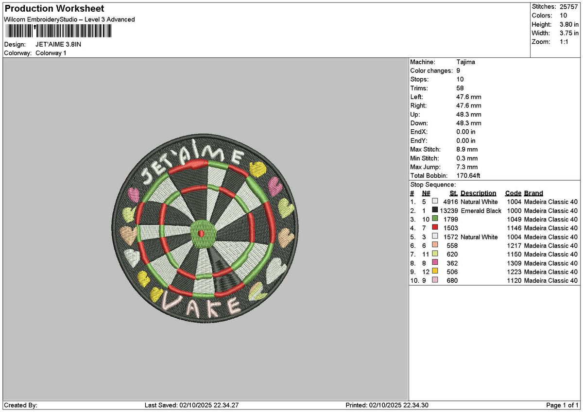 Jetaimecircle Embroidery File 6 sizes