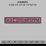 JJ Donuts Embroidery File 6 sizes