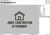 Jonestext Embroidery File 6 sizes