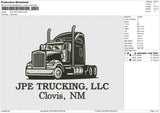 JPE TRUCKING Embroidery File 6 size