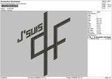 Jsuistext Embroidery File 6 sizes