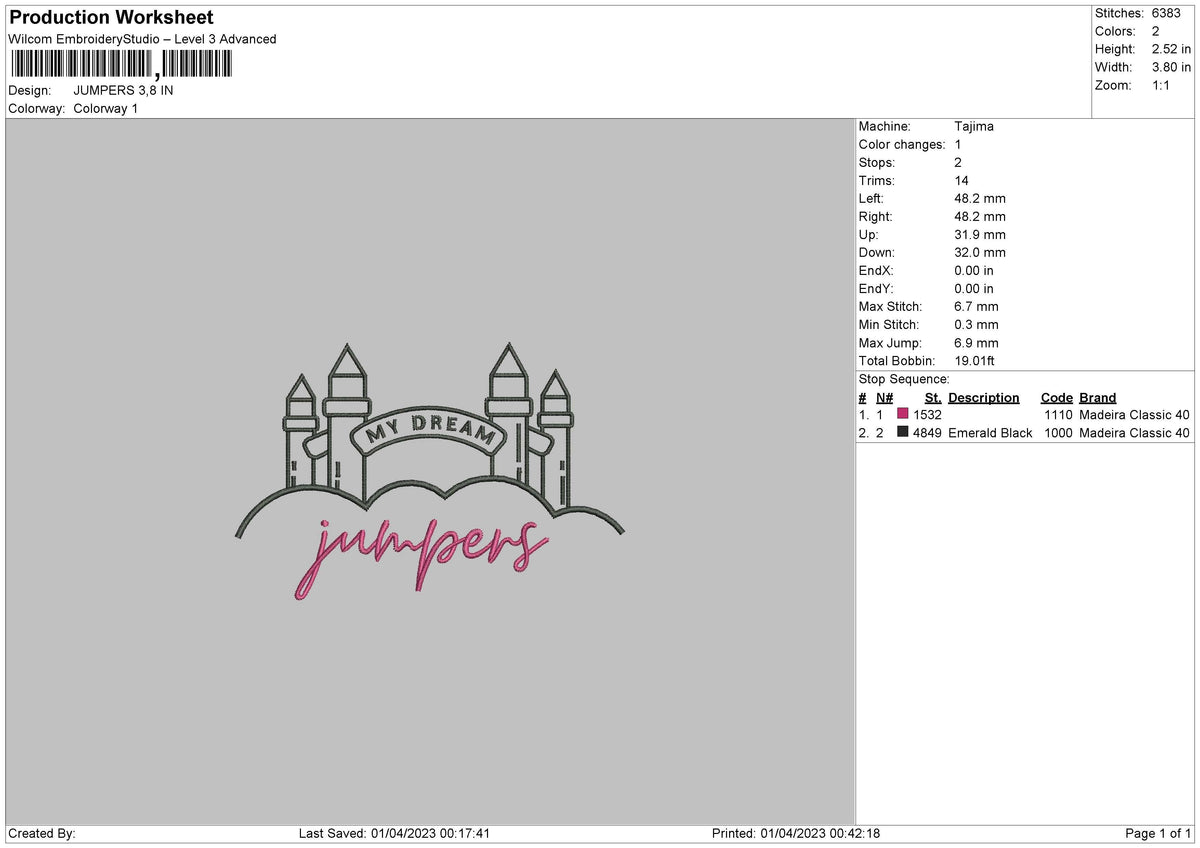 Jumpers Embroidery