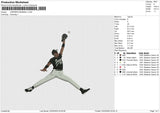 JUMPMAN BASEBALL Embroidery File 6 size