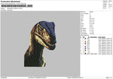 Dino 01 Embroidery File 6 sizes