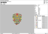 Jr Heart Text Embroidery File 6 sizes