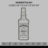 Jackbottle 001 Embroidery File 6 sizes