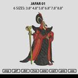 Jafar 01 Embroidery File 6 sizes