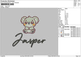 Jaspertext Embroidery File 6 sizes