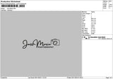 Marietext 01 Embroidery File 6 sizes