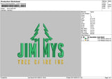Jimmystext Splits Embroidery File 6 sizes
