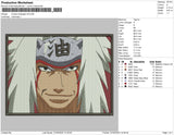 Jiraiya rectangle v6 Embroidery