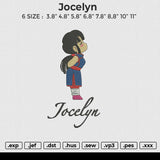 Jocelyn Embroidery File 6 size
