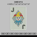 Card 0712 Embroidery File 6 sizes