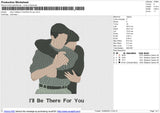 Joey Tribbiani i'll be there for you Embroidery File 6 size