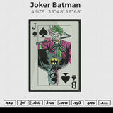 Joker Batman Embroidery