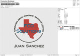 Juan Sanchez Embroidery File 6 size