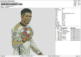 Player Jude Embroidery File 6 sizes