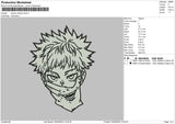 JUJUTSU KAISEN FACE Embroidery File 6 size