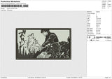 Jujutsu anime Embroidery File 6 size