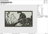 Jujutsu anime Embroidery File 6 size