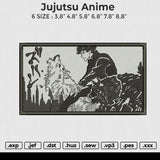 Jujutsu anime Embroidery File 6 size