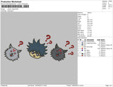 Jujutsu Head Embroidery