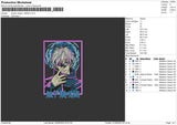 Jujutsu K 1605 Embroidery File 6 sizes