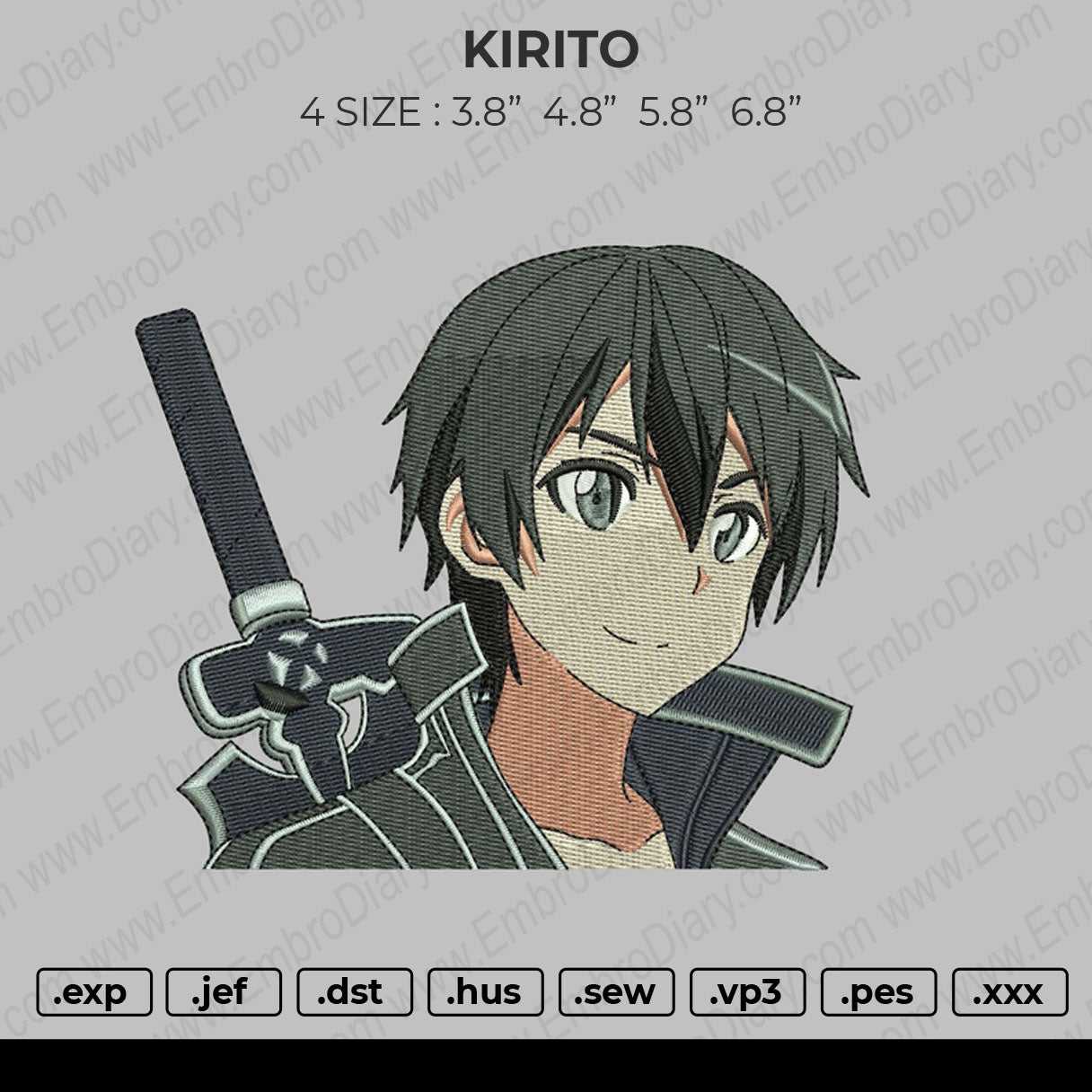 Kirito Embroidery