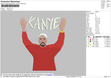 Kanye Embroidery File