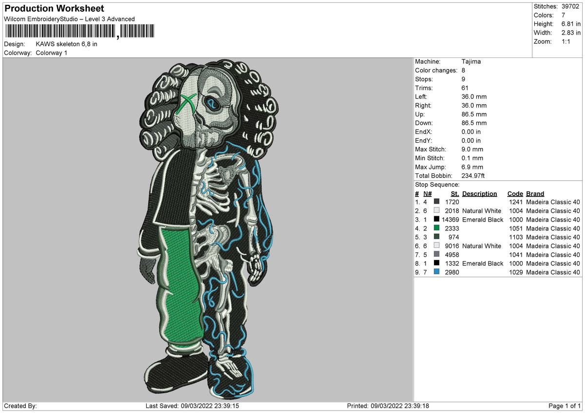 Kaws Skeleton