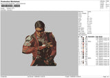 Kenshi Embroidery File 6 sizes