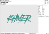 KHMER Embroidery File 6 size