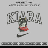 Kiara 1811 Embroidery File 6 sizes
