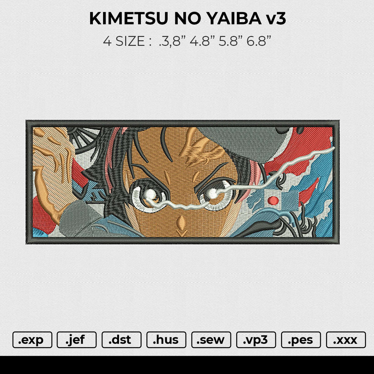 KIMETSU NO YAIBA v3 Embroidery