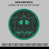 KisslandCirlce Embroidery File 6 sizes