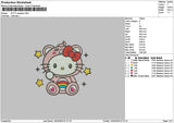 Kitty Pink Embroidery File 6 sizes