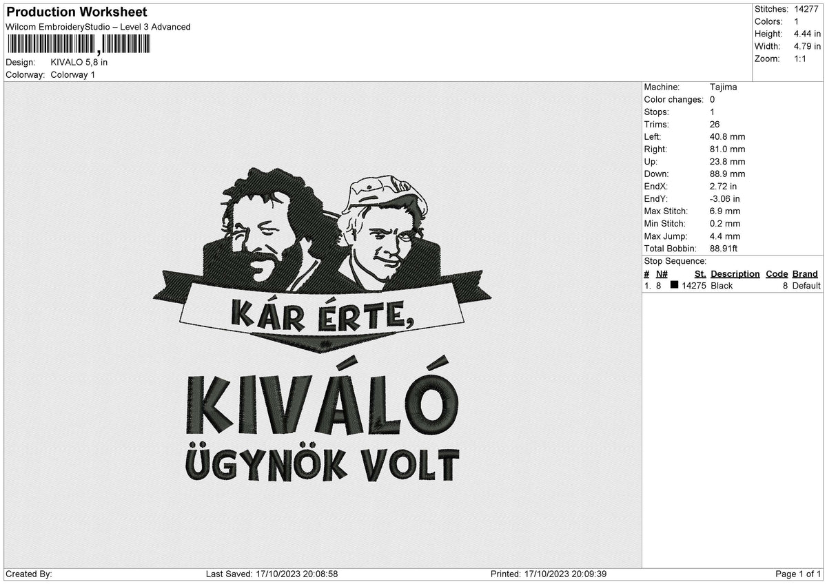 KIVALO Embroidery File 6 size
