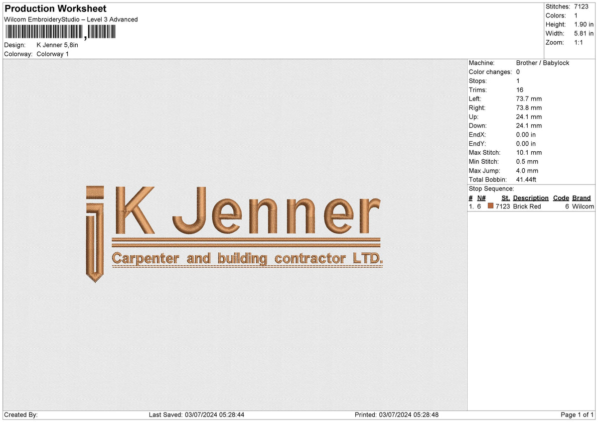 K Jenner Embroidery File 6 size