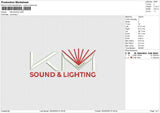 KM SOUND Embroidery File 6 size
