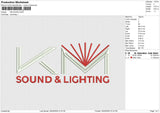 KM SOUND Embroidery File 6 size