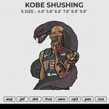 KOBE SHUSHING Embroidery File 6 size