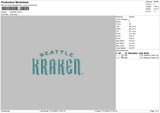 Kraken Embroidery File 6 sizes