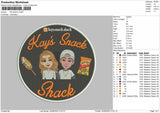 KS SHACK Embroidery File 6 sizes