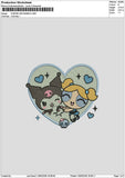 Kuro Bubble Embroidery File 6 sizes