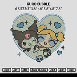 Kuro Bubble Embroidery File 6 sizes